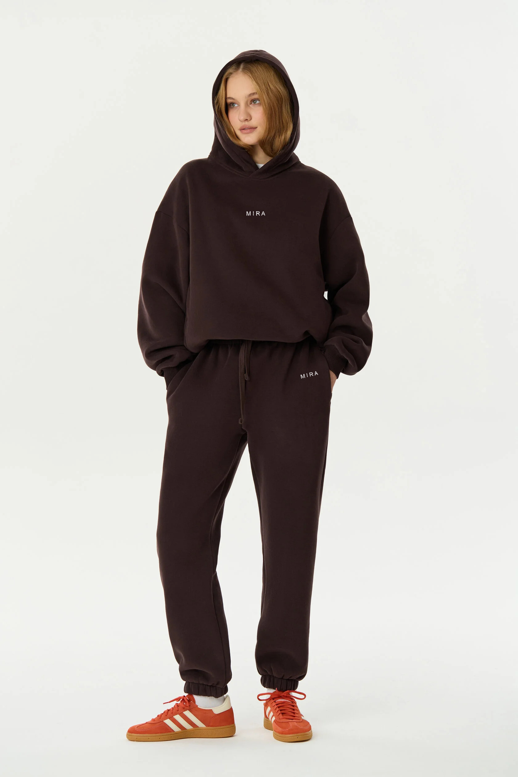 Hoodie and jogger set DARK CHOCOLATE