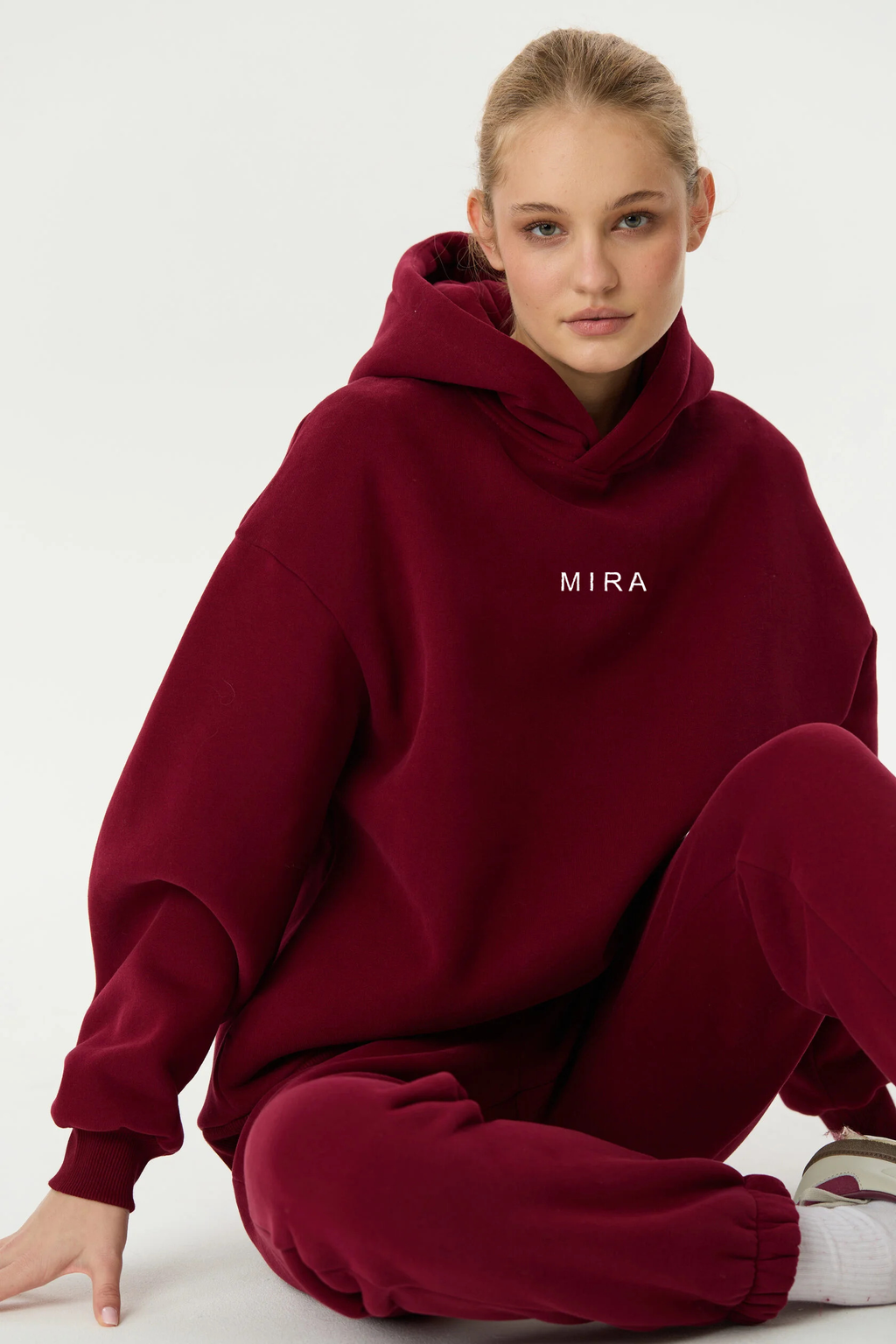 Hoodie and jogger set BORDO