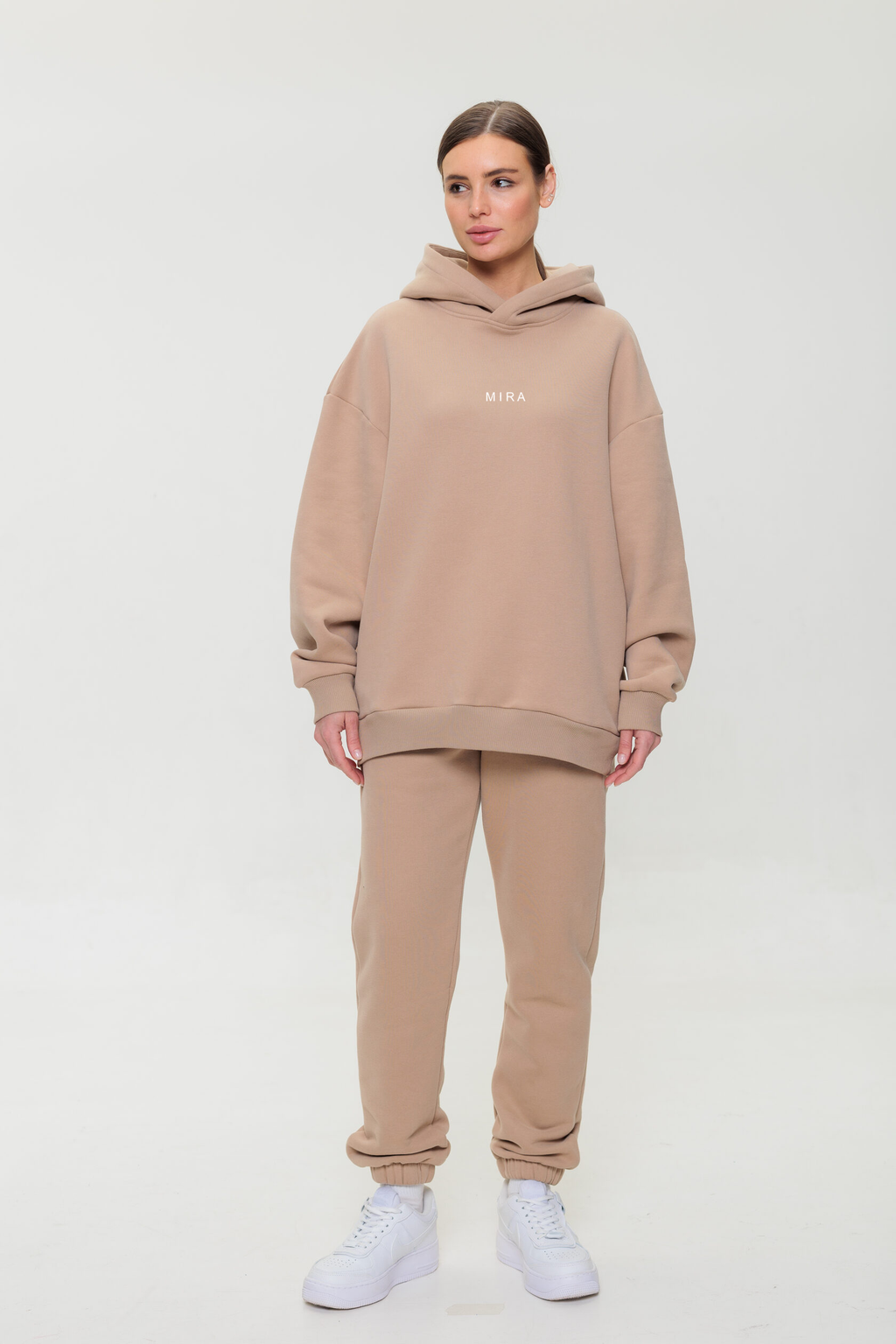 Hoodie and jogger set COFFEE