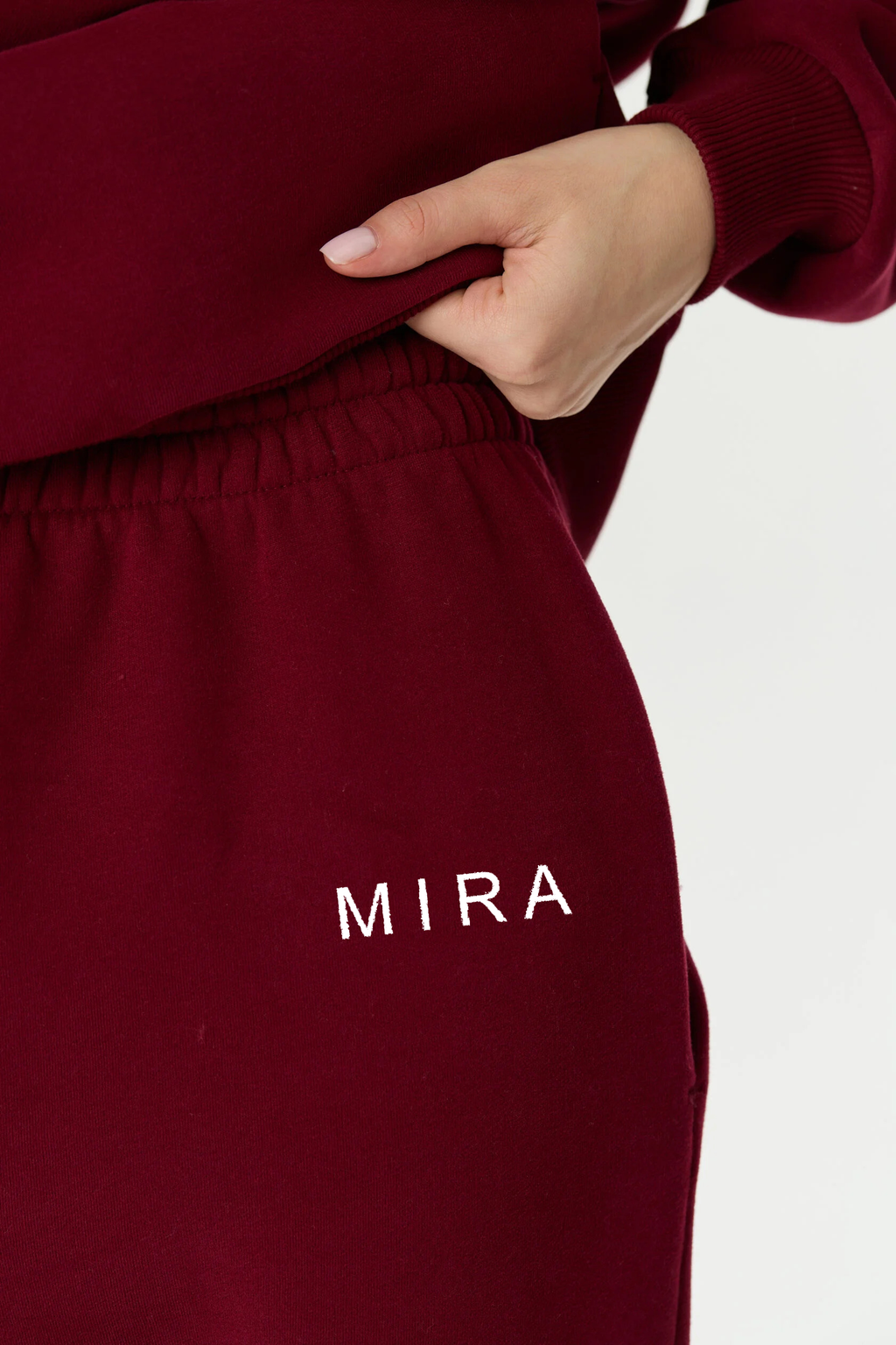 Hoodie and jogger set BORDO