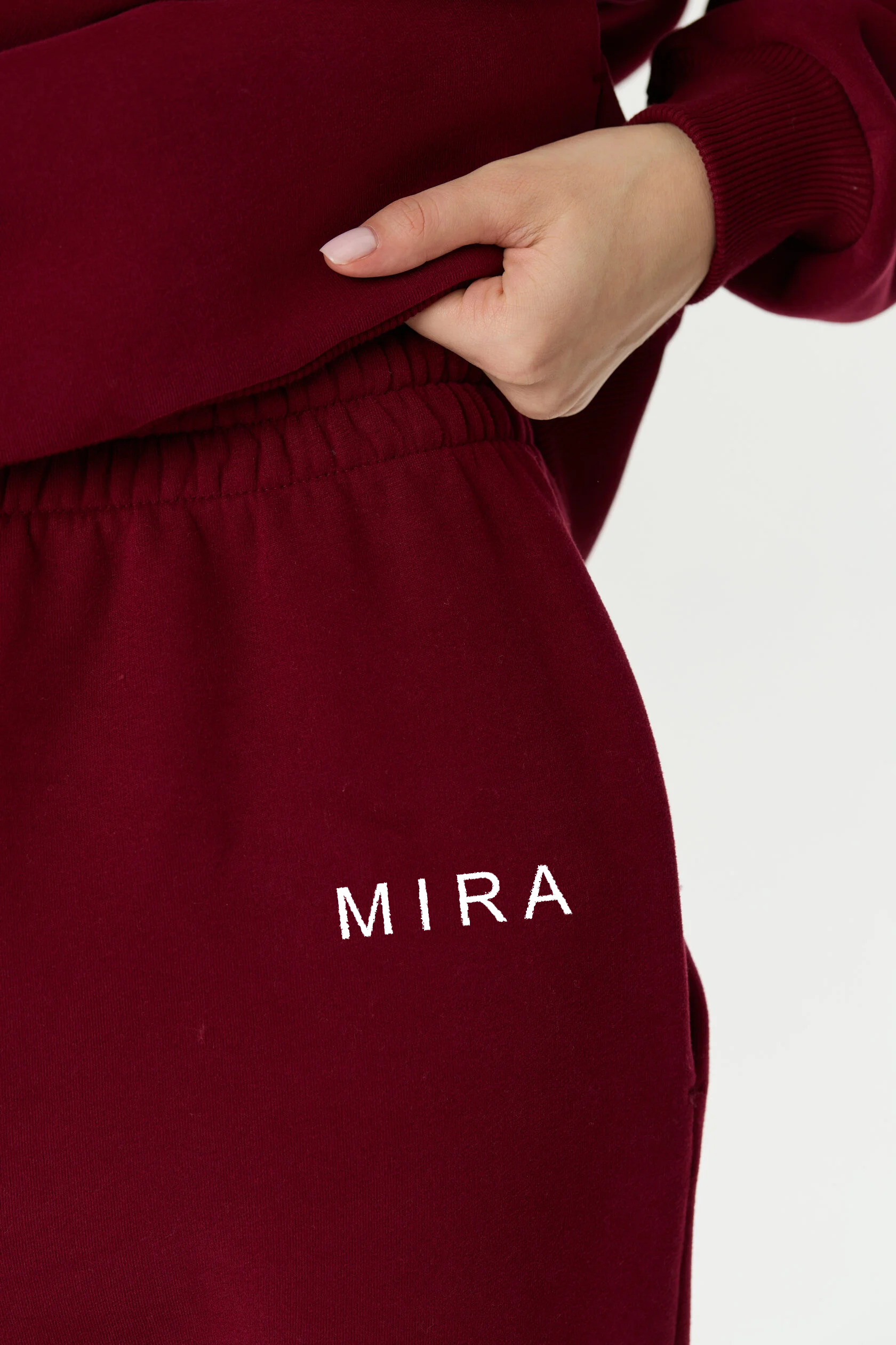 Hoodie and jogger set BORDO