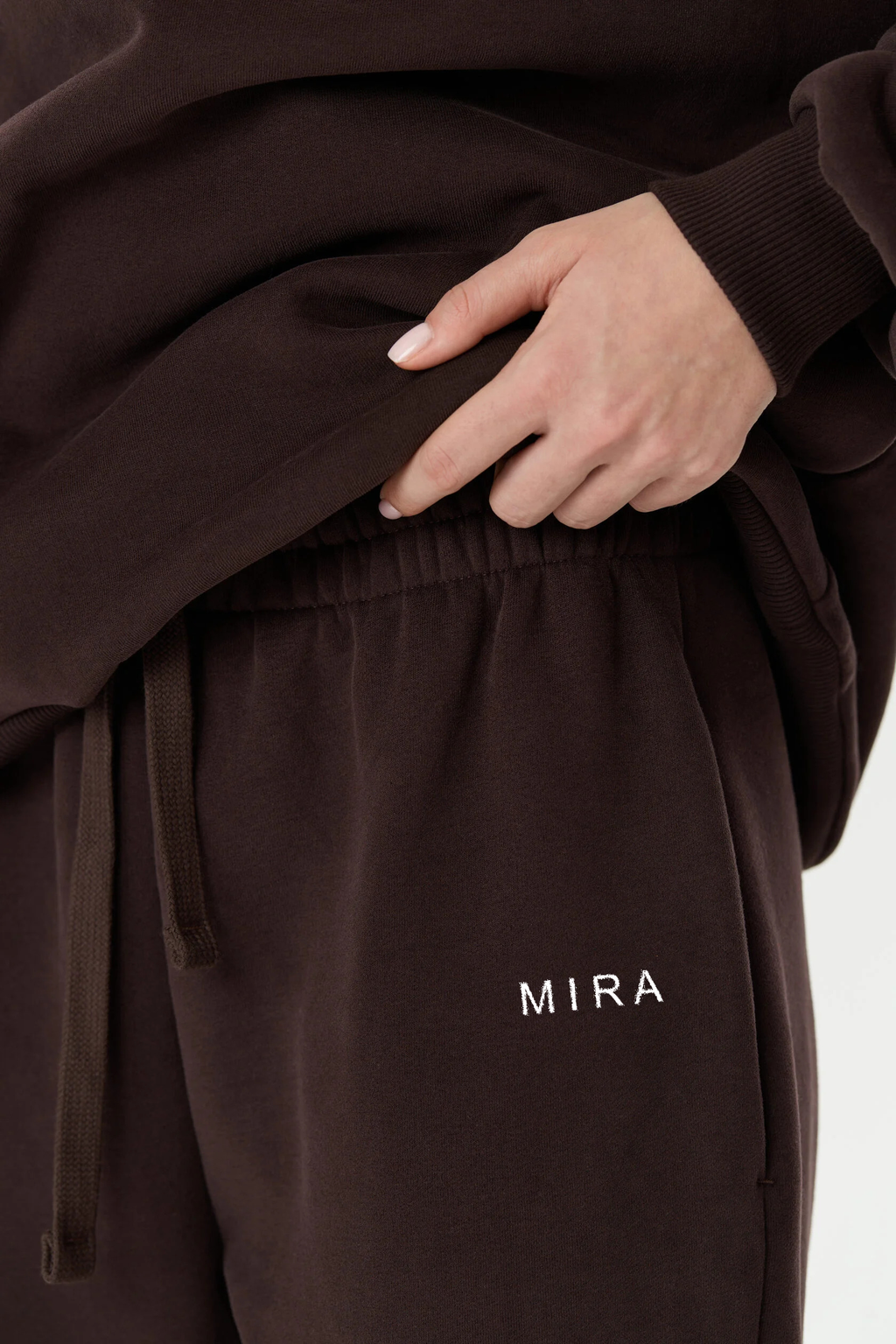 Hoodie and jogger set DARK CHOCOLATE