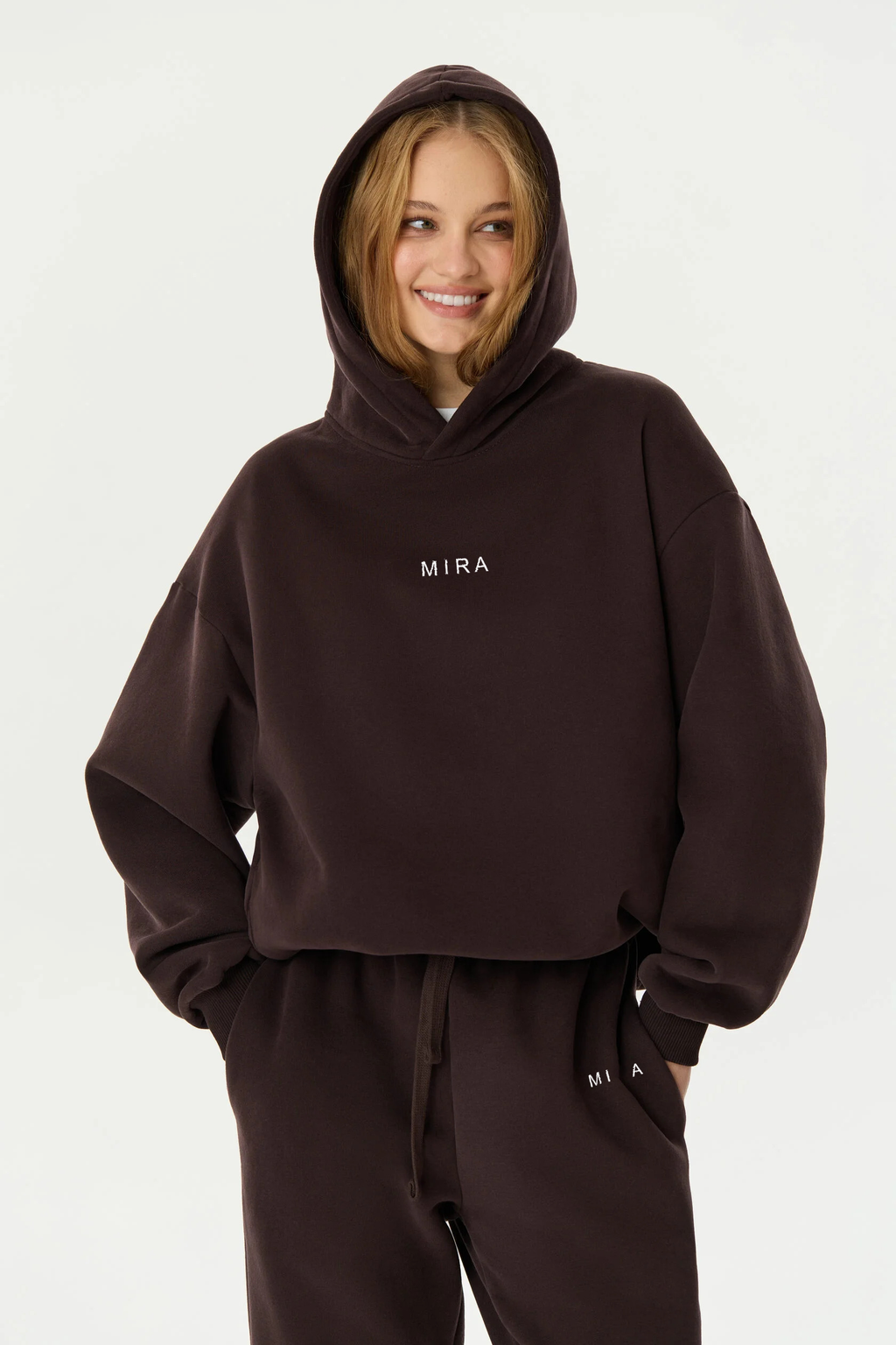 Hoodie and jogger set DARK CHOCOLATE