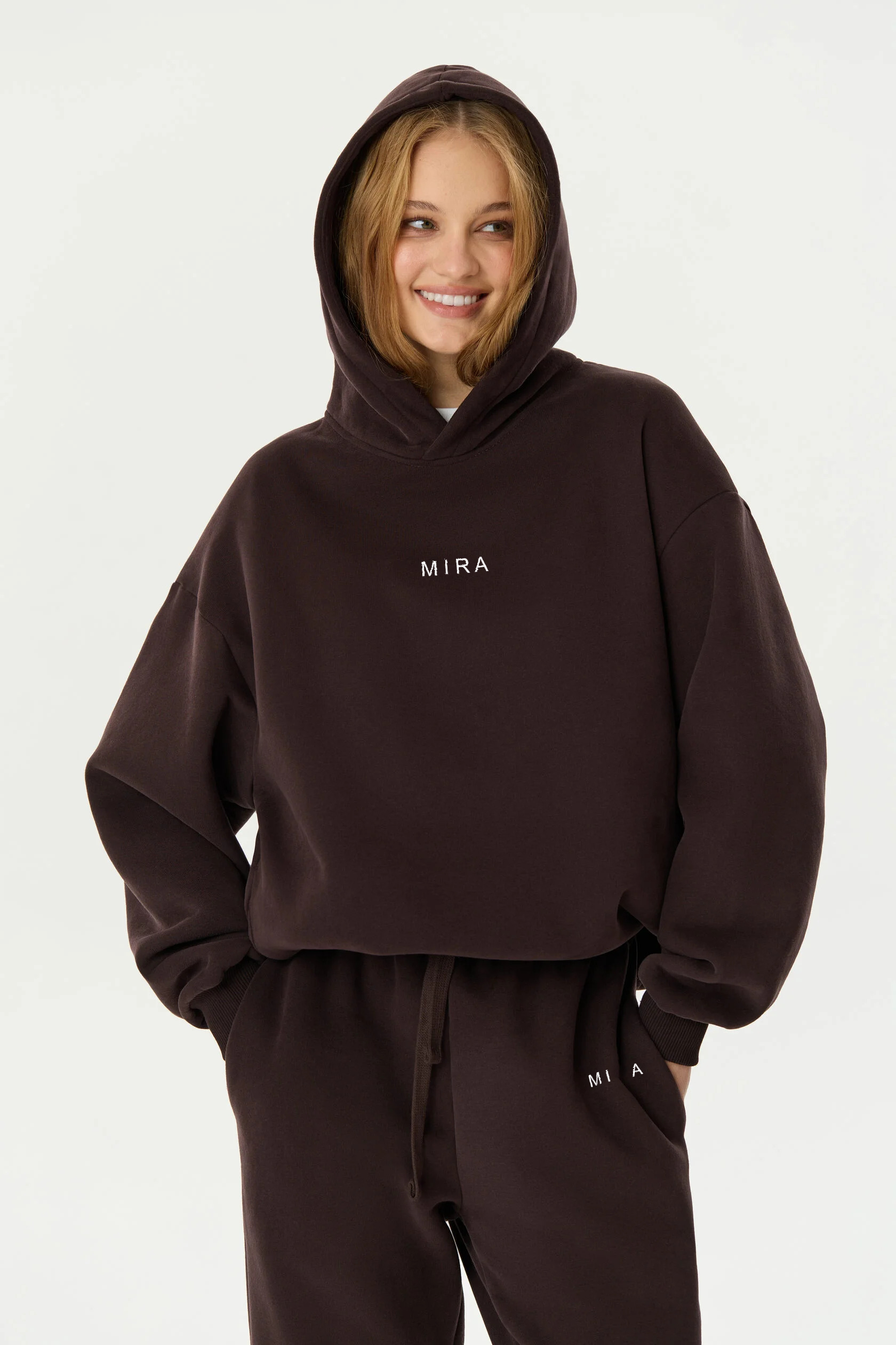 Hoodie and jogger set DARK CHOCOLATE