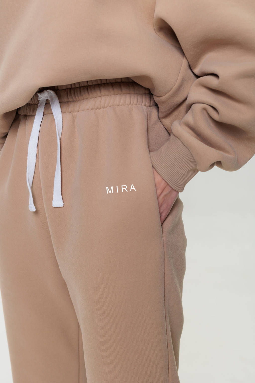 Hoodie and jogger set COFFEE